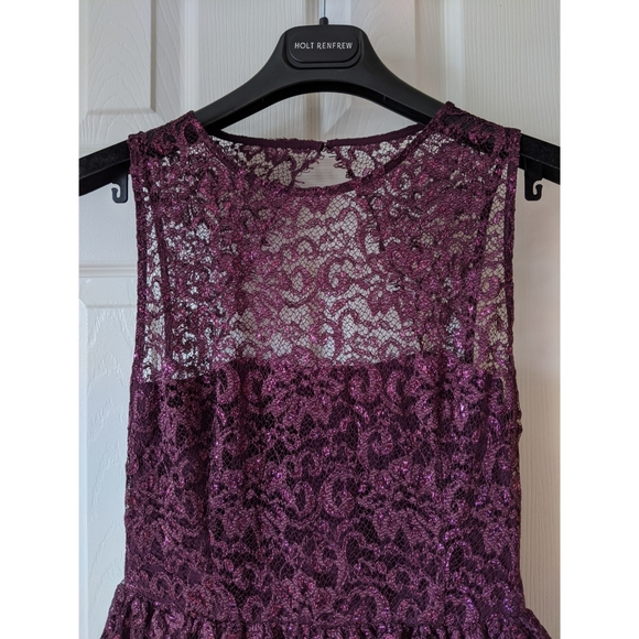 Alice + Olivia metallic lace dress - Picture 5 of 8